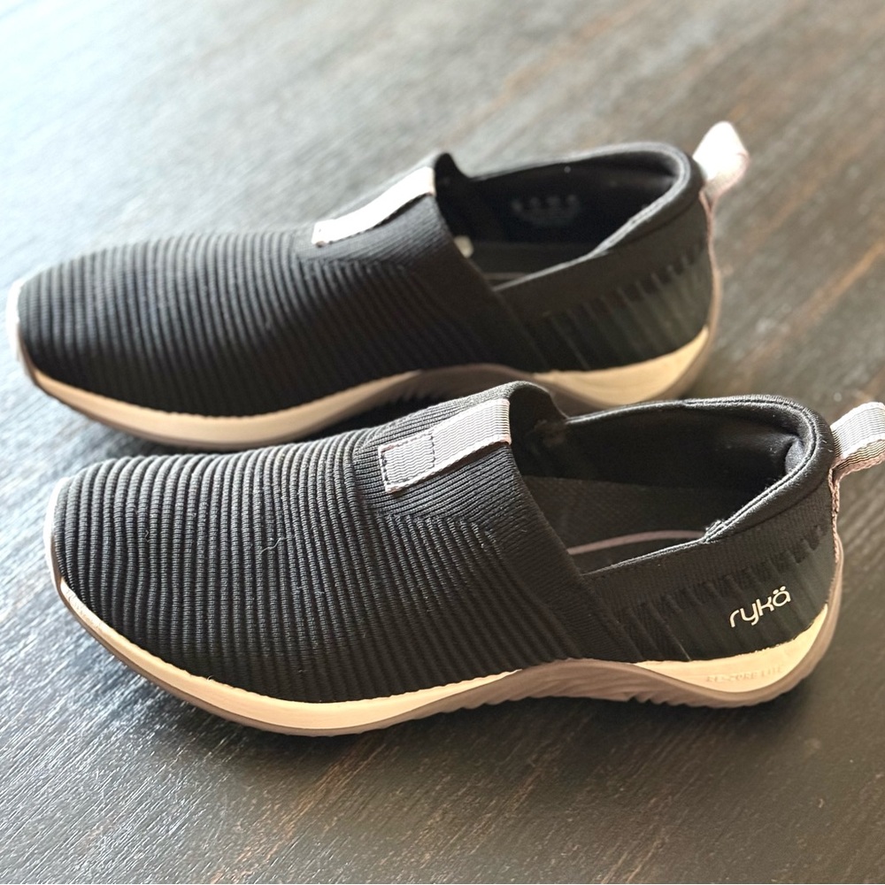 Ryka Black Slip-On Shoes